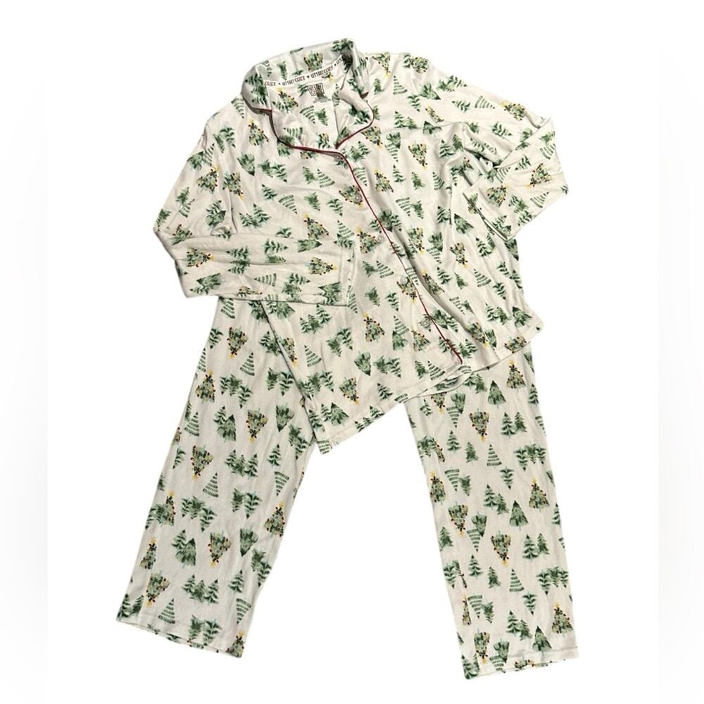 Let’s Get Cozy Super Soft and Stretchy Christmas Tree Pajamas Medium